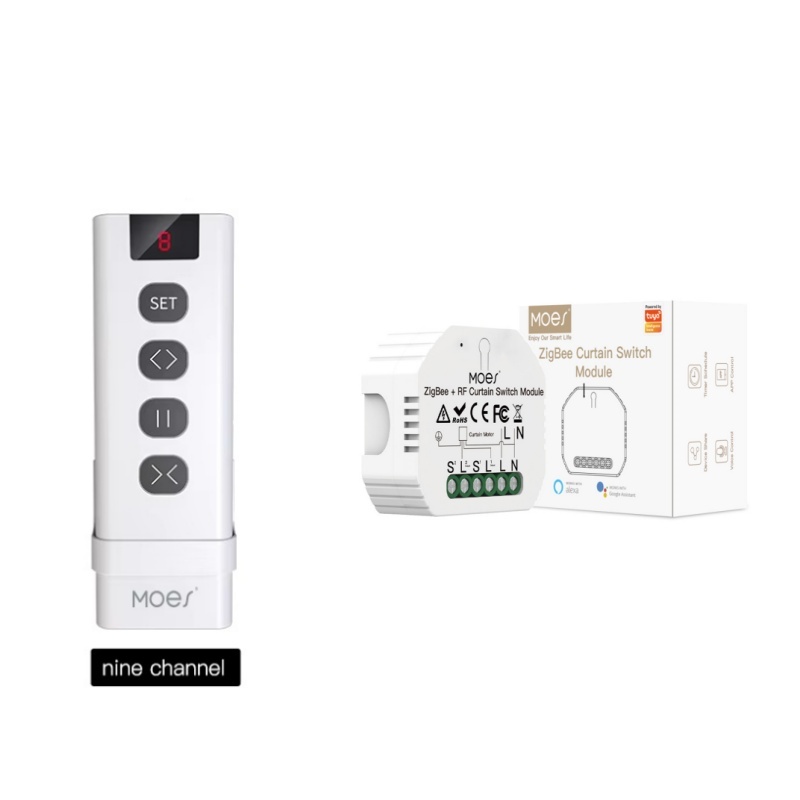 Smart Home Blinds - MOES ZigBee Smart RF433 Curtain Switch