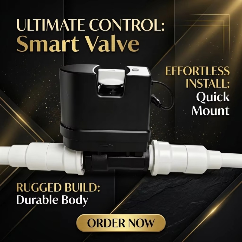 Wifi Water Leak Detector - WiFi Smart Water Valve With Flow
