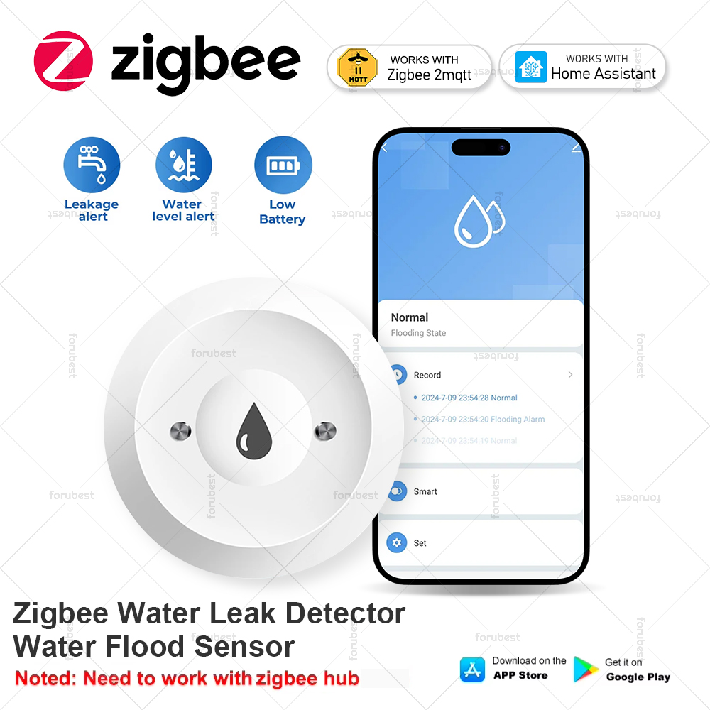 Wifi Water Leak Detector - Smart Zigbee Water Leakage Sensor Alarm