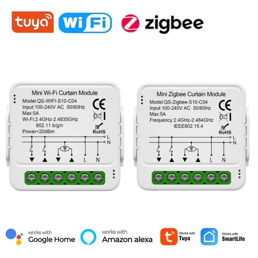 Smart Home Blinds - Tuya WiFi Zigbee Smart Curtain Switch