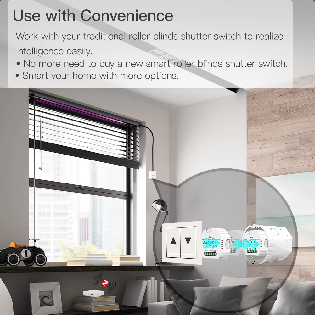 MOES ZigBee Smart RF433 Curtai - огляд і ціна Smart Home Blinds