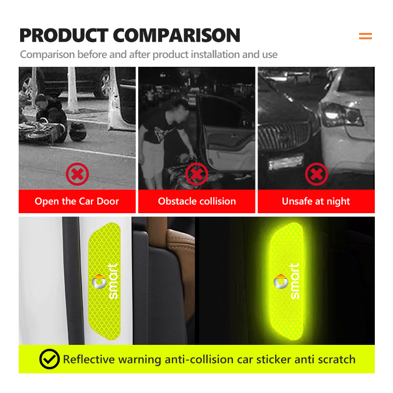 Car Door Stickers DIY Reflecti - огляд і ціна Smart Home Logo