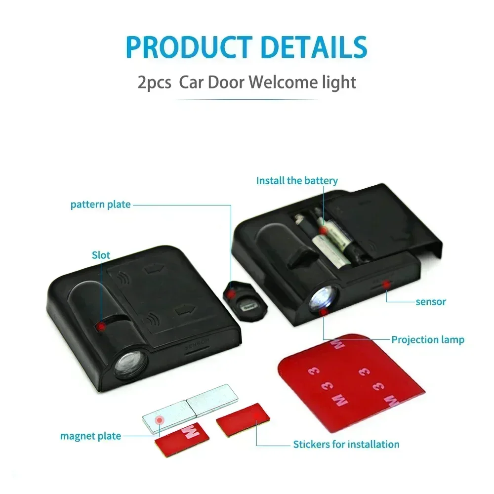 2PCS Car Door Emblem Projector - огляд і ціна Smart Home Logo