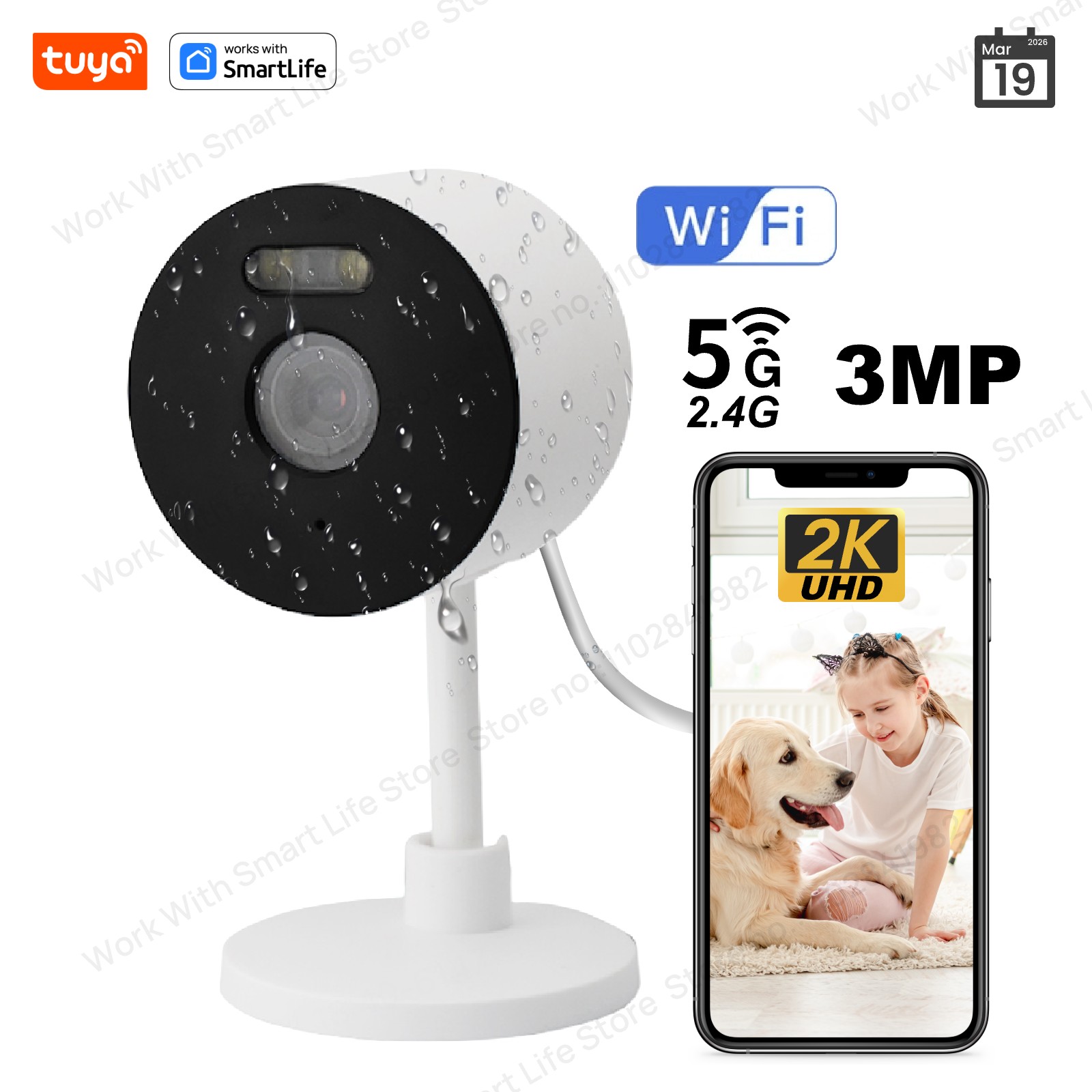 3MP HD Tuya Smart Indoor/Outdo - огляд і ціна Smart Elderly Home