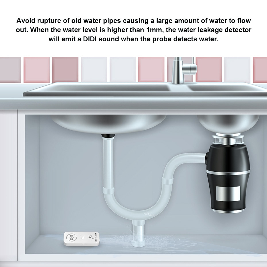 KERUI Wireless Water Sensor 90 - огляд і ціна Wifi Water Leak Detector