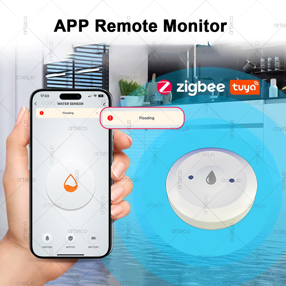Tuya Smart Zigbee Water Sensor - огляд і ціна Smart Home Project