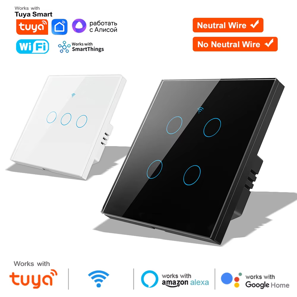1 2 3 4 Gang WiFi RF 433mhz To - огляд і ціна Smart Home Switch