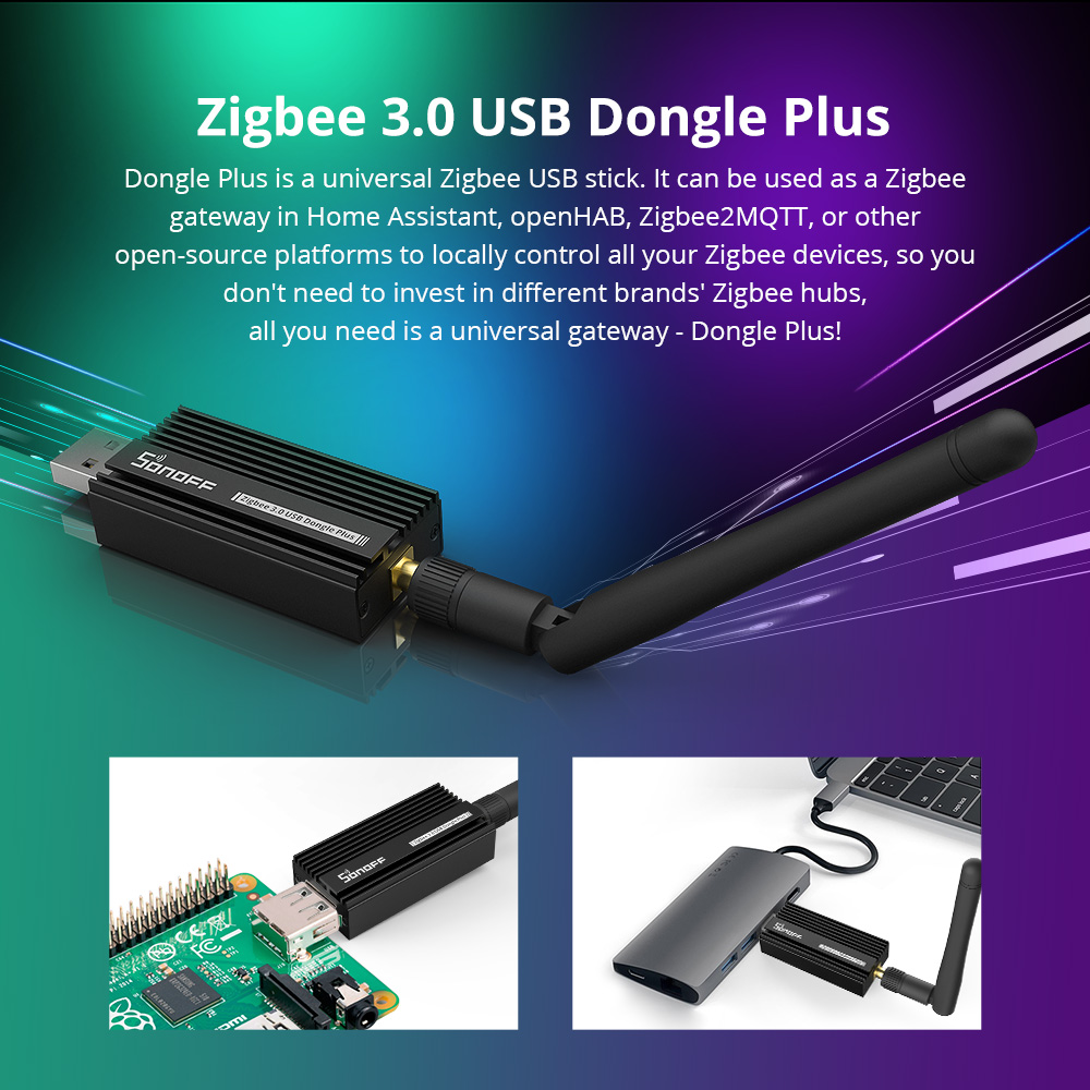 SONOFF Zigbee 3.0 USB Dongle P - огляд і ціна Smart Home Living