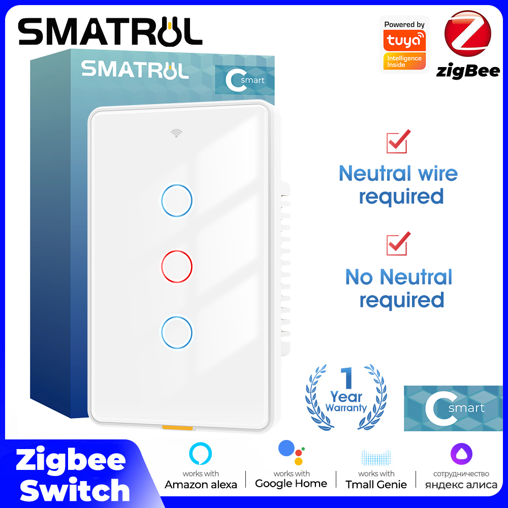 Tuya Zigbee Smart Light Touch  - огляд і ціна Smart Home Switch