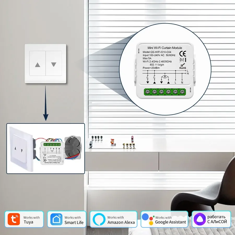 Tuya Smart ZigBee/WiFi Curtain - огляд і ціна Smart Home Blinds