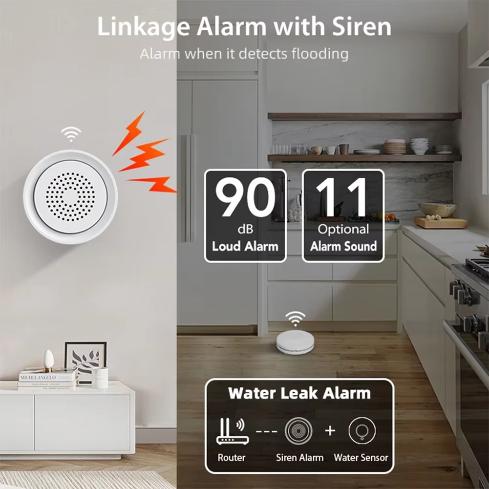 BTLIFE-Flood Detector With Sir - огляд і ціна Wifi Water Leak Detector