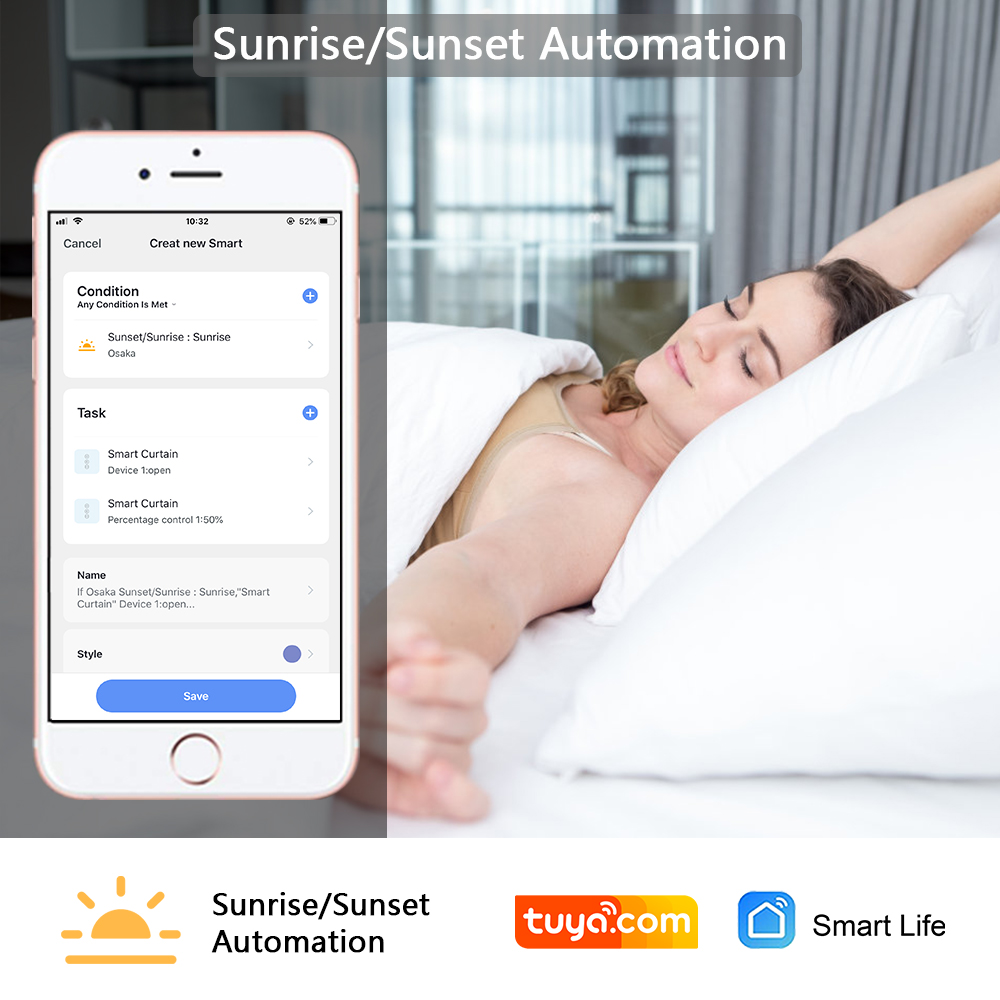 Tuya Smart Life ZigBee 3.0 Cur - огляд і ціна Smart Home Blinds