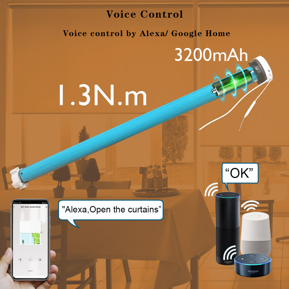Boyarca 1.3N.m Battery Tuya Zi - огляд і ціна Smart Home Blinds