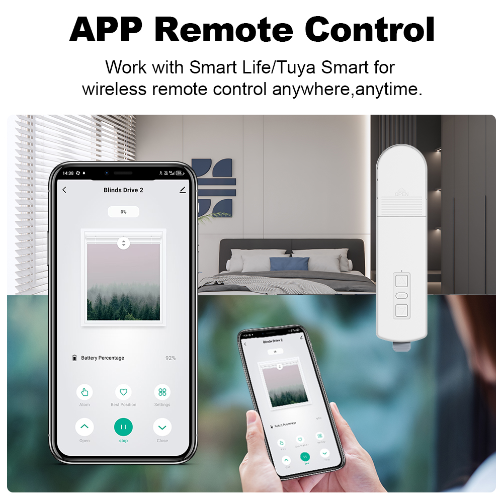 MANHOT WiFi/Zigbee Smart Rolle - огляд і ціна Smart Home Blinds