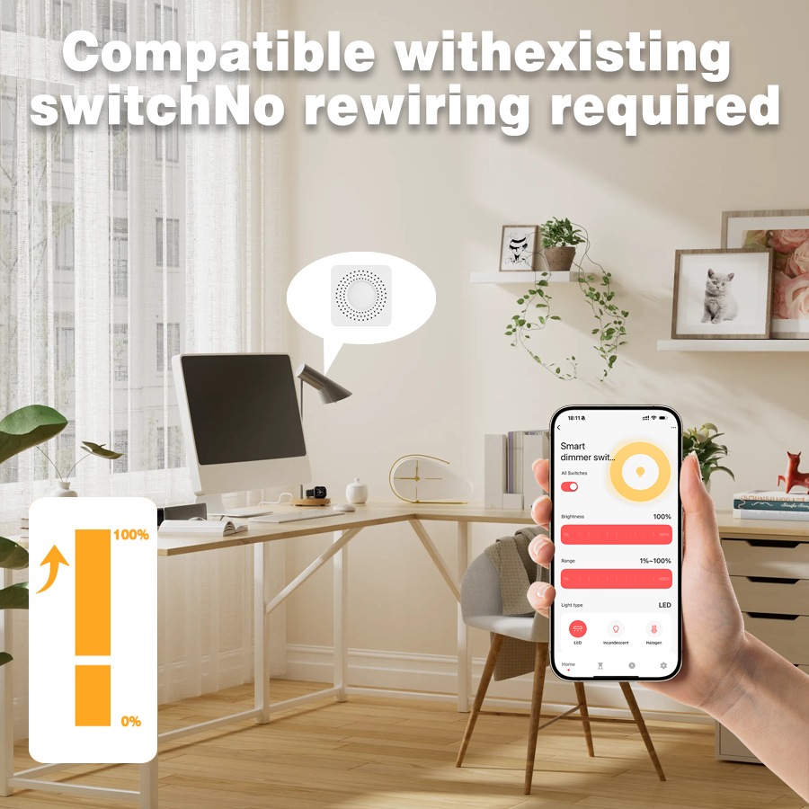 Tuya WiFi Hidden Dimmer Switch - огляд і ціна Smart Home Switch