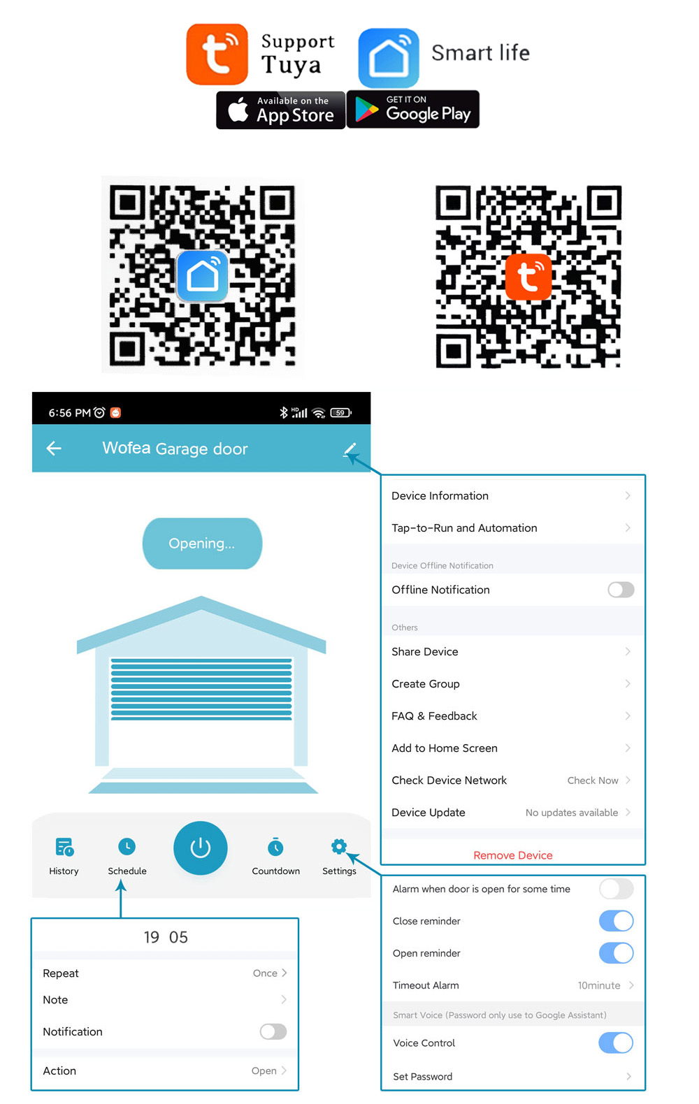 Wofea Tuya Smart WIFI 2.4G Gar - огляд і ціна Smart Home Living